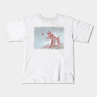 fasbytes Cricket batsman 7 Kids T-Shirt